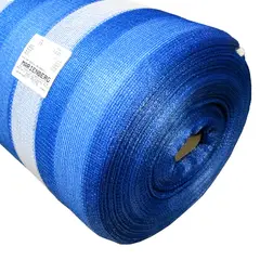 MARIENBERG - Malla Raschel Sombra Franjeada 80% 210 × 100 m Color Azul y Blanco