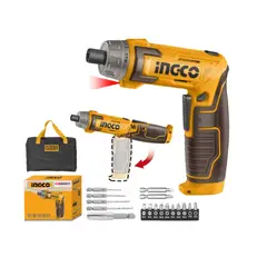 INGCO - Atornillador Inalámbrico 8V Carga USB - 17 Accesorios