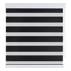 SUPERCENTER - Cortina Roller Velo Liso 2 Paños 150 X 200 Cm Negro