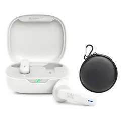 JBL - Audífonos Wave Flex De Bluetooth-Blanco y estuche