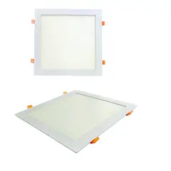 WANT - 2 Focos Panel Led 24W Cuadrado Embutido 220V Luz Neutra
