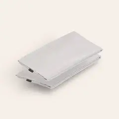 HYPNOS - Set 2 Fundas Almohada - 50x90 - 100% Bambú Orgánico - Gris -