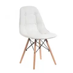 HABITA2 CHILE - Silla Buckle Eames Acolchada - Blanco