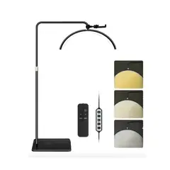 GENERICO - Lampara Led Media Luna Estética Para Pestañas Cejas Hogar NEGRO