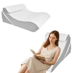 AIZO - Almohada Cuña Cojín Espuma Viscoelástica Lumbar Cervical