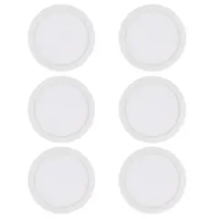 WANT - 6 Focos Panel Led 24W Redondo Sobrepuesto 3000k Luz Cálida