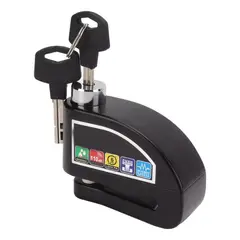 SHOP EHOME BAG - Alarma Candado Antirrobo con Bloqueo de Disco de Freno – 110 dB de Seguridad