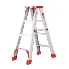 GENERICO - Escalera de aluminio ultra resistente color gris