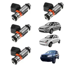 GENERICO - Pack 4 Inyector Ford Fiesta Ka Ecosport Focus 1.6 Motor Zetec
