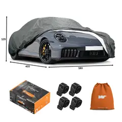 CWAGEN - Funda para auto Gris Deportivo L-Wagen Covers Deluxe