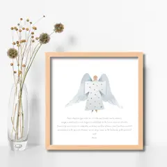 LAFANTINA - CUADRO RELIGIOSO ÁNGEL Y ORACIÓN PADRE NUESTRO