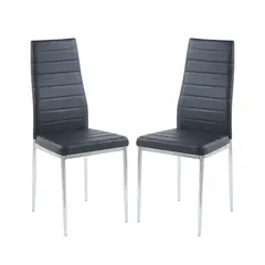 HABITA2 CHILE - Pack 2 Silla de Comedor Dining -Negro