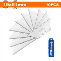 WADFOW - Set Pack 10 Und Repuesto Cuchillo Cartonero 61x19 Mm