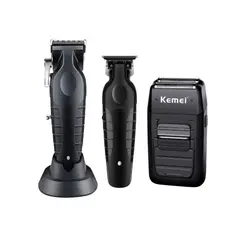 KEMEI - Combo Clipper Trimmer y Shaver