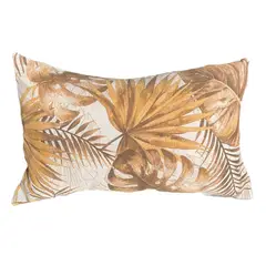 ELIZABETH PEPER - Cojin Decorativo Diseño Monstera Otoño 80x40 Relleno.