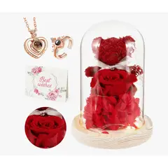 ATLAS - Flor Rosa Eterna Led