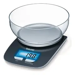 BEURER - Balanza De Cocina Hasta 3kg Gris Oscuro Ks 25