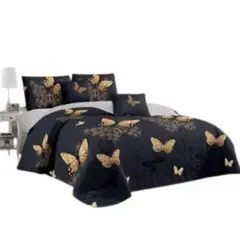 ANGELES DEL HOGAR - CUBRECAMA QUILT DE VERANO MAS JUEGO DE SABANAS 2 PLAZAS