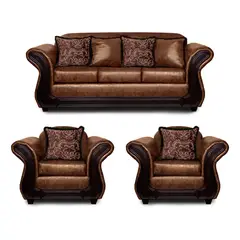 ADONIS LEUDH - Living 3+1+1 Palermo Envejecido Extra Grande Terracota Con Pelitos.