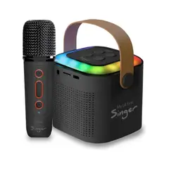 MICROLAB - PARLANTE PORTATIL MY LIL FIRST SINGER KARAOKE FUN FUNNY VOICE 09390