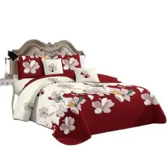 ANGELES DEL HOGAR - CUBRECAMA QUILT DE VERANO MAS JUEGO DE SABANAS KING.