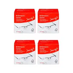 GENERICO - Paños Limpieza Lentes Jeden Tag Pack 4 Cajas Anteojos