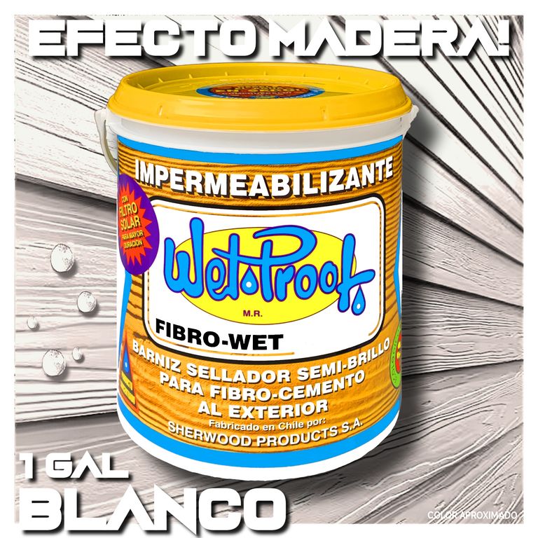 SELLADOR FIBROCEMENTO SIDING IMPERMEABLE WET PROOF® FIBROWET BLANCO 1G