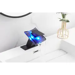 PUREPOWER - Grifo estilo cascada con LED de 3 colores