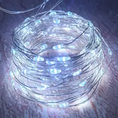 GENERICO - Luces Hada - 10 m Luz Fría Incluye Pilas