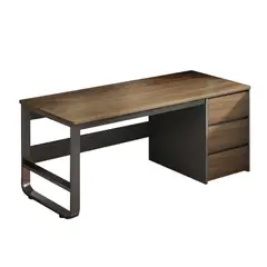 BE DESIGN - Escritorio Ejecutivo Metal Cafe Negro