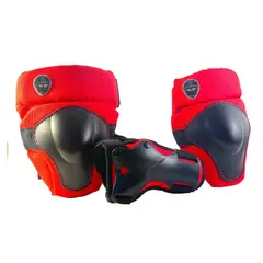 NUTCASE - SET DE 3 PROTECCIONES MULTISPORT - RED -5/8 AÑOS