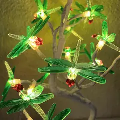 GENERICO - Árbol Led Diseño Libélula - Luz Cálida 45 x 30 cm