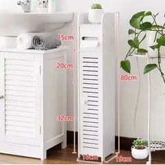 GENERICO - Estante De Baño Organizador 3 Compartimientos Blanco