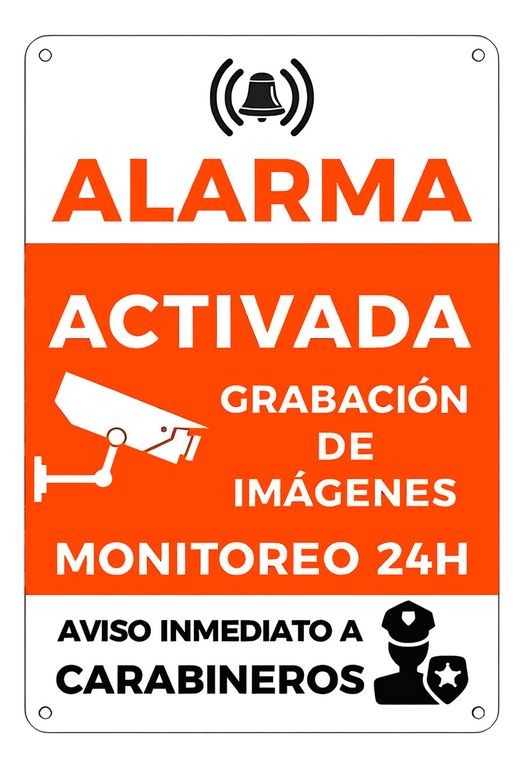 30x40cm Señal De Advertencia Vigilancia Tienda Banco Hogar