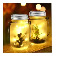 GENERICO - Lampara Solar Espantacuco De Hada Linterna Solar Amarillo