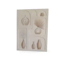 TERRA ESTILO - Cuadro Mediterráneo de Jarrones Decorativos