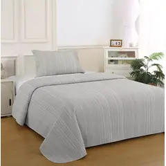 ILLUSIONS - Quilt Brusela King Marca Diseño Moderno Beige