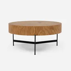 ROSEN - Mesa de Centro Sembe 78,2 x 78,2 cm Café/Negro