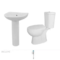 STRETTO - Pack Baño Aura - Lavamanos + Sanitario
