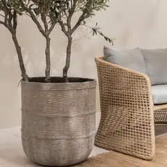 AMOBLE - Macetero Huaquen Gris Xl Amoblé