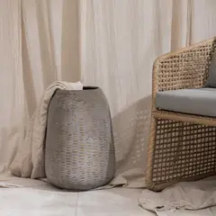 AMOBLE - Macetero Huaquen Gris L Amoblé