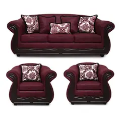 AMERICA DECORA - Living 4-1-1 Grand Búfalo Envejecido Burdeo