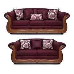 AMERICA DECORA - Living 4-3 Grand Búfalo Envejecido Burdeo X