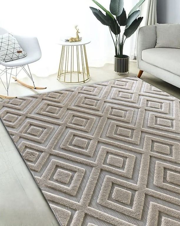 ALFOMBRAS GRUESAS TIPO JACQUARDS ANTIDESLIZANTES DE ALGODON