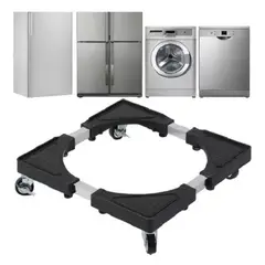 GENERICO - Base Ajustable Multiuso Con ruedas Cocina Nevera Lavadora