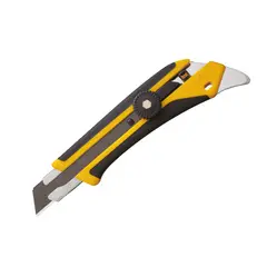 OLFA - Cuchillo Industrial Antideslizante con Punta Multiuso y Seguro Manual