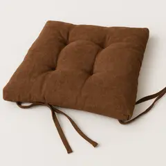 ARMONIA - Cojín Elegante Marrón - Decorativo Grueso para Silla 45x45 cm