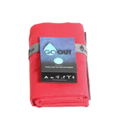 GO OUT - Toalla Microfibra 80x130 cm Color Roja