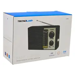 TECNOLAB - Radio Solar Recargable Tl636 Usbsd Linterna