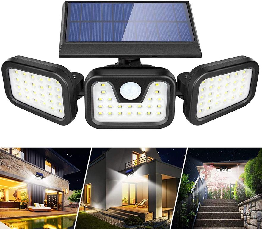 74 LED Solar Wall Light Waterproof with Motion Sensor